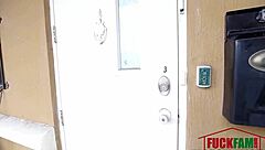 Mia Scarlett's short cam girl stint ends up in a hot scene with a delivery boy