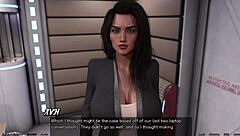 3D animated game with black MILF and big tits