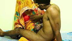 Hot Indian housewife's sexy ass in doggy style sex