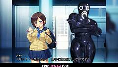 Explosive squirter waifu cam girl in hentai porn fantasy