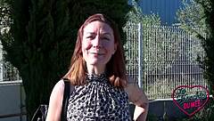 Sexy French milf Wendy flaunts small tits in lingerie, craving intense amateur attention