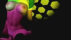 Brazilian college girl rides in the club scene