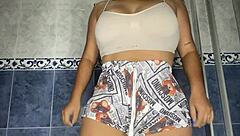 Mother In Law Flashes Big Ass In Bathroom