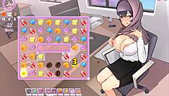 Tsundere Milfin Hentai Game Pornplay Ep 6 My Boss Is Teasing Me with Her Massive Tits Getting Out of the Perfect Cleavage