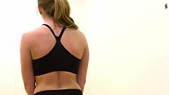 Athletic beauty Olivia Lee in hardcore anal action