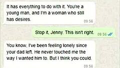 Old and young gay's accidental WhatsApp cock slip-up