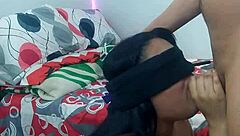 Kendall gives me a good suck on my big cock