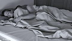 early morning dick in wife's pussy: loud moaning wake-up with cumshot