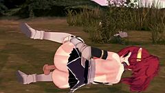 Redhead Malty Fucked Outdoors In 3D Hentai Scene