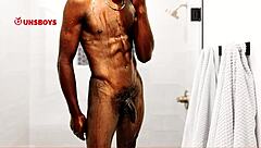 Straight Black Guy Takes Shower At Gay Friend's House