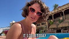 Skinny Babe Picked Up For Rough Creampie