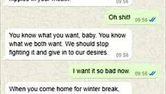 Old and young gay's accidental WhatsApp cock slip-up
