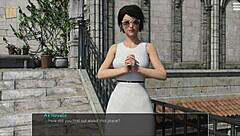 knockout master dominates brunette with big tits in outdoor fucking session