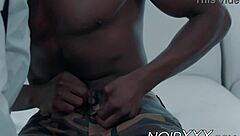 black stud phoenix fellington interacts with colton grey in an intimate setting