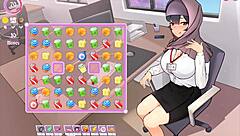 Tsundere Milfin Hentai Game Pornplay Ep 6 My Boss Is Teasing Me with Her Massive Tits Getting Out of the Perfect Cleavage