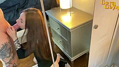 Step sister fucks big cock before her boyfriend date.