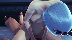Hardcore Rem hentai with 3D and cosplay scenes