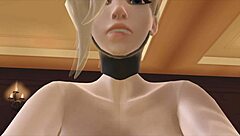 In Waifu Sex Simulator, Mercy Gets Her Big Ass And Tits Fucked Hard