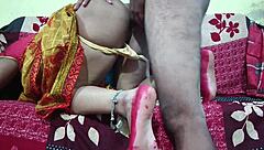 Aunt in Yellow Saree Bent Over for Devar's Anal Pleasure on Ranch!
