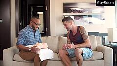 Stepdad shares fuck doll and asshole with stepson