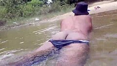 Nice River Bath Turns Into Hot Outdoor Fuck With Big Cock