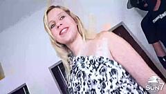Big natural tits and double penetration action with teens