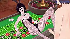 Rukia Kuchiki and Yoruichi Shihouin in Bunny Girl Intense Sex Scene