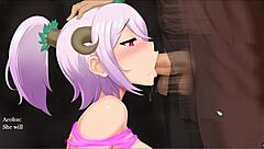 Femdom sex in Monster Girl hentai game, creampie finish