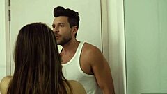 Pretty Girl Fucked By Two, Then Neighbor Joins Orgy