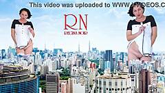 wow, a giant lady without panties walks around the city, she's as tall as king kong, amazing show of a giantess