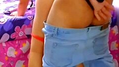 Hotwife in red dress gets double penetration in public