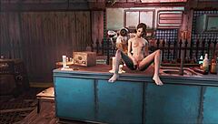 Brunette in power armor gets fucked in Fallout 4 game