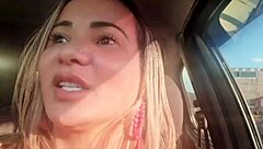 Blonde enjoys wet pussy gaping