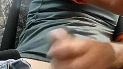 Mature man enjoys a relaxing solo masturbation session