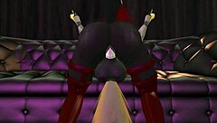 Sluts street scene after show with furry yiff action