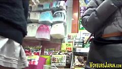 Public humiliation of an Asian woman in big boots