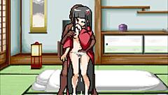 Hardcore boarding house fun with Asian cuties in anime-style game