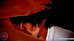 Beautiful 3D animated hentai with a sexy monster cock