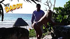 I fucked my friend's big-tit girlfriend on the beach