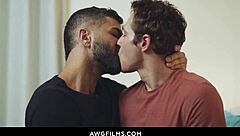Gay sex scene with taboo characters and deepthroat blowjobs