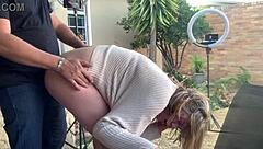 Having sex with my friend’s wife on the balcony