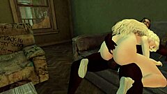 Black Man Fucks Slutty White Woman in Second Life!