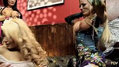 Hot blonde babes love pussy dust and deepthroating