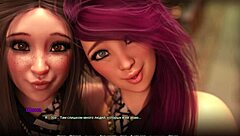 Beautiful women with large chests in 3D animated porn video