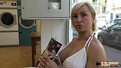 Kimmy the blonde MILF gets double penetration from two young studs