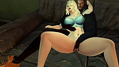 Black Man Fucks Slutty White Woman in Second Life!
