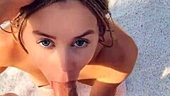 mia bandini blonde in fishnets assfucked to mouth creampied in woods