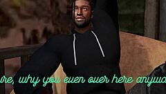 Black Man Fucks Slutty White Woman in Second Life!