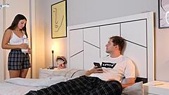 Wow, that teen's orgasm from quick doggy was intense!