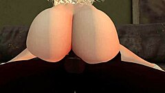 Black man has sex with a white slut in Second Life